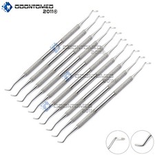 10  Dental Excavator 65/66, Restorative Double Ended Endo Spoon 1mm Instruments