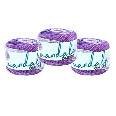 (3 Pack) Lion Brand Yarn 551-219X Mandala Ombre Worsted Yarn, Chi