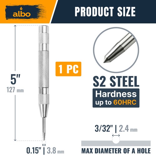 Herramienta de mano perforadora central automática de acero ALBO con carrera ajustable - Imagen 18 de 60
