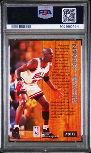 1993 Ultra Michael Jordan Famous Nicknames PSA 8 - Picture 2 of 2