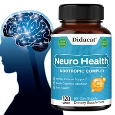 Neuro Health - Nootropic Memory Brain Health Focus Energy Support Capsules