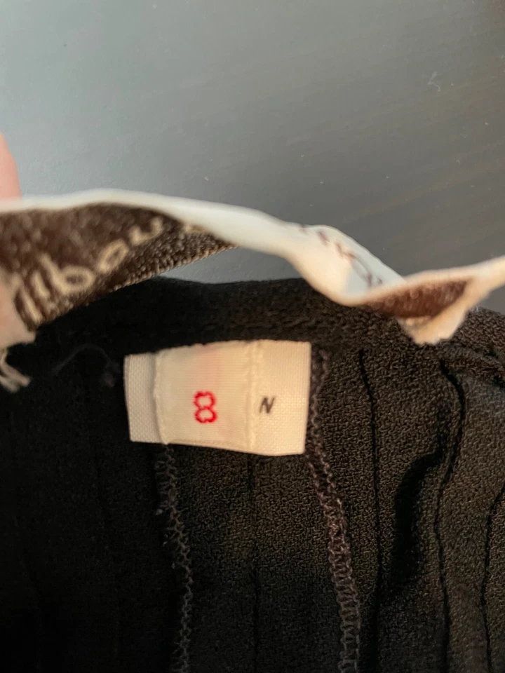 Винтажное женское миди-платье Nipon Boutique размер 8 черное готическое викторианские прерии - Изображение 4 из 4