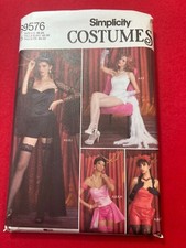 Simplicity 9576, Size 16-24, Misses Corset, Skirt, Shorts, Costume, New Uncut