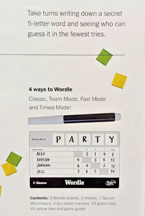 Wordle The Party Game Board Game New York Times Games by Hasbro NEW eBay