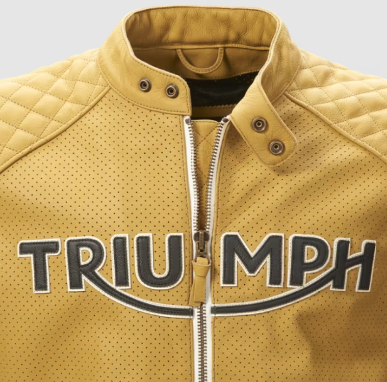 Triumph Motorcycle Braddan Air Race Jacket Gold MLES24006