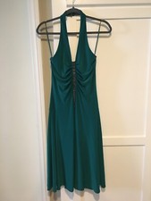 Nine West Green Polyester Halter Dress Size 4
