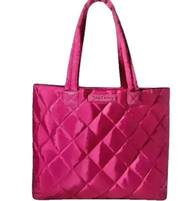 Juicy Couture Pink Large Puffy Tote Bag ~ NWT ~ FREE SHIPPING
