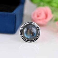 Labradorite Ring, 925 Sterling Silver Ring, Handmade Silver Ring, Gift For Her