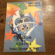 Vintage 1963 Fortier Tarpons Vs Warren Easton Program New Orleans See Pics