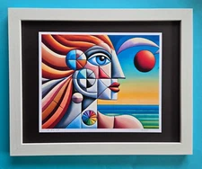 AIDAN FLUX | Hand Signed Authentic Print Framed "LOVE MY BOLD EMOTIONS" COA