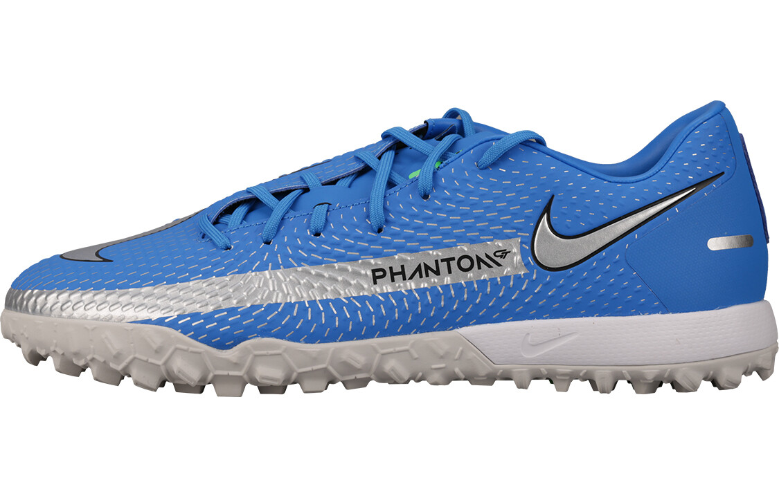 Кроссовки Nike Phantom GT Academy TF Фото Синий серебристый металлик 2021 - CK8470-400