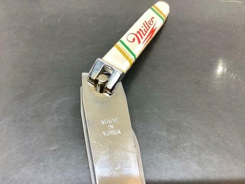 Llavero vintage promocional cerveza Miller CUCHILLO DE BOLSILLO llavero CORTADOR DE UÑAS - Imagen 6 de 11