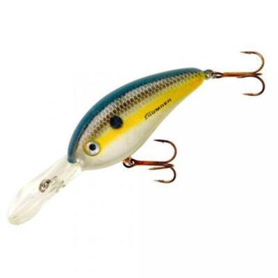 Leurre De Pêche Bomber Fat Free Shad BD7F 3/4 Oz - Crankbait Plongeant 16 Pieds, Couleur Crawly Bottom