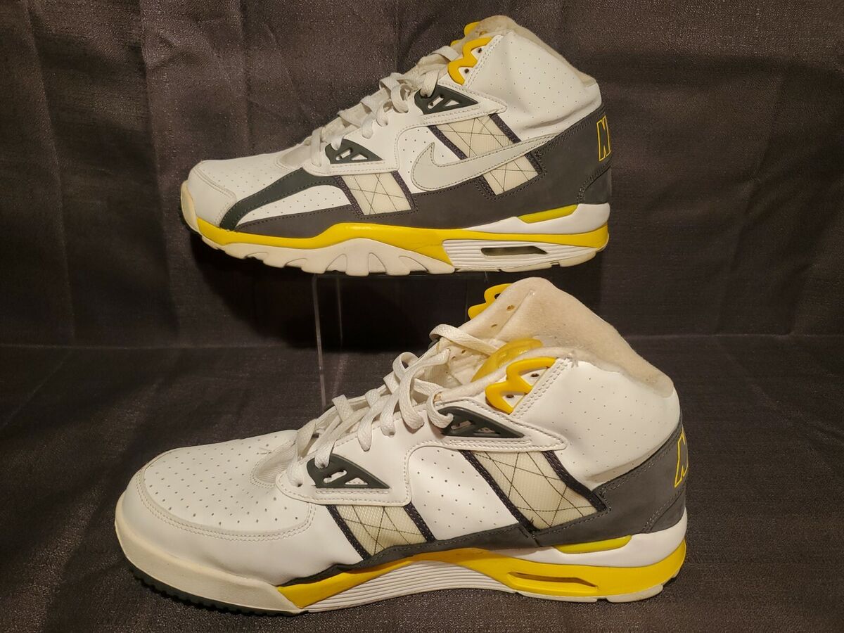 Nike Air Trainer SC High White Grey Lemon Size 14 #302346 Nike Air Trainer SC High White Grey Lemon Size 14 #302346