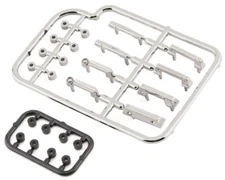 Killerbody 1/10 Scale Molded Door Handle Set (Chrome) [KLR-48235]
