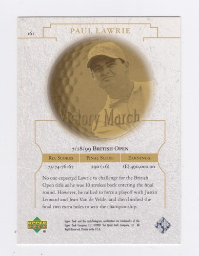 2001 Upper Deck Golf - Finish your set - #1 to #200 + inserts - Picture 323 of 491