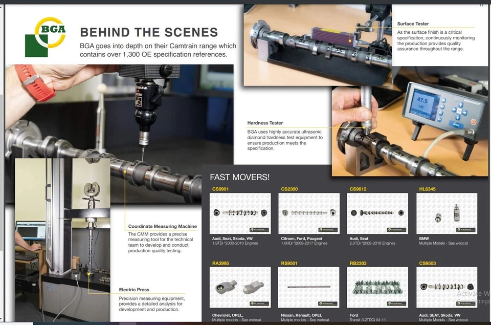 BGA UK "OE"  Engine Exhaust Valves, Intake Valves Kit 20pcs Fits Audi VW 1.8,2.7 - Image 4 of 4