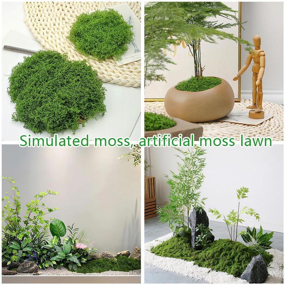 Artificial Plant Moss DIY Fake Plastic Flower Garden Landscape Micro eBay