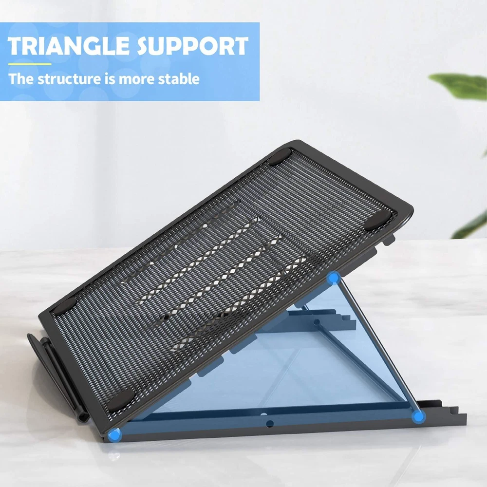 Laptop Stand for Desk Foldable Portable Ventilated Desktop Laptop Holder Univ...