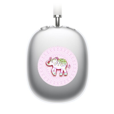 OFFIZIELLE MONIKA STRIGEL RUNDER ELEFANT GEL HANDYHÜLLE FÜR APPLE AIRPODS MAX