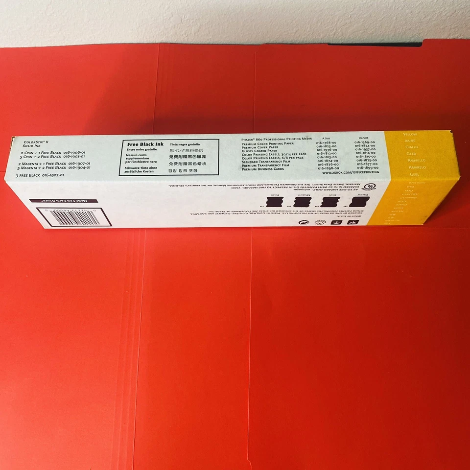 Xerox Tektronix Phaser 860 ColorStix II Ink 5 Yellow & 2 Black Expired SEALED - Image 4 of 4