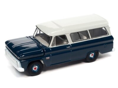 CHEVROLET Suburban - 1966 - dark blue / white - Auto World 1:64