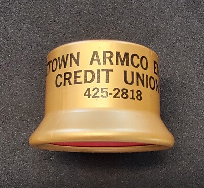 VINTAGE MIDDLETOWN OHIO ARMCO STEEL CREDIT UNION FIZZ WHIZ BOTTLE CAP 1970'S NOS