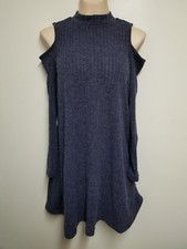PINK ROSE Navy Sweater Dress Women's - Size L
