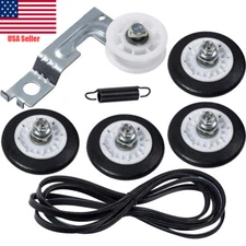 Dryer Roller Repair Kit For LG DLE0332W, DLE0442G, DLE0442W, DLE1310W, DLE2512W