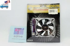 Evercool 80mm Aluminum Frame 2-Ball 3/4pin 12V DC PC Case Silver Fan EC8025M12BA