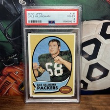 1970 Topps Gale Gillingham RC #131 PSA 4 Oops New Case Looks Mint
