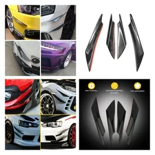 Carbon Fiber Fin Bumper Canards Splitters Valence Diffuser Spoiler Lip Paste H