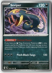Seviper 062/094 Phantasmal Flames Uncommon Pokemon Card