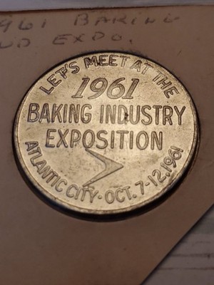1961 Baking Industry Exposition Atlantic City Prize Drawing Coin   
