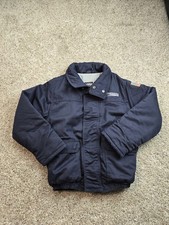 Bulwark FR Work Jacket Mens Small Blue Bomber Flame Resistant Full Zip