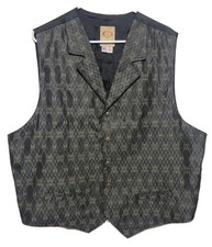 Wah Maker Frontier Clothing Vest Made In USA Mens 2XL Cowboy Western Formal
