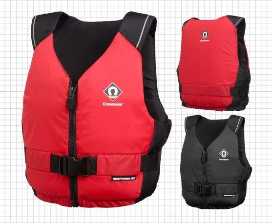 CREWSAVER RESPONSE WATERSPORTS BUOYANCY AID JACKET KAYAK CANOE SUP SAIL RED S-M