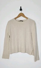 Jenni Kayne Everyday Sweater Wool Blend Boxy Fit Women's Size Medium 