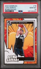 Luka Doncic Bomb Squad #16 Explosive Scoring Insert 2024 Donruss PSA 10 GEM MT