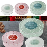 3X Keksdose Set GebäCkdose PläTzchendose Naschdose Weihnachtskekse Weihnachten