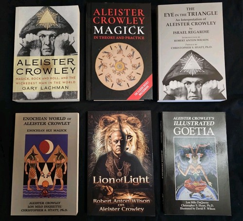 6 book Aleister Crowley lot Lion Of Light Enochian Sex Magick