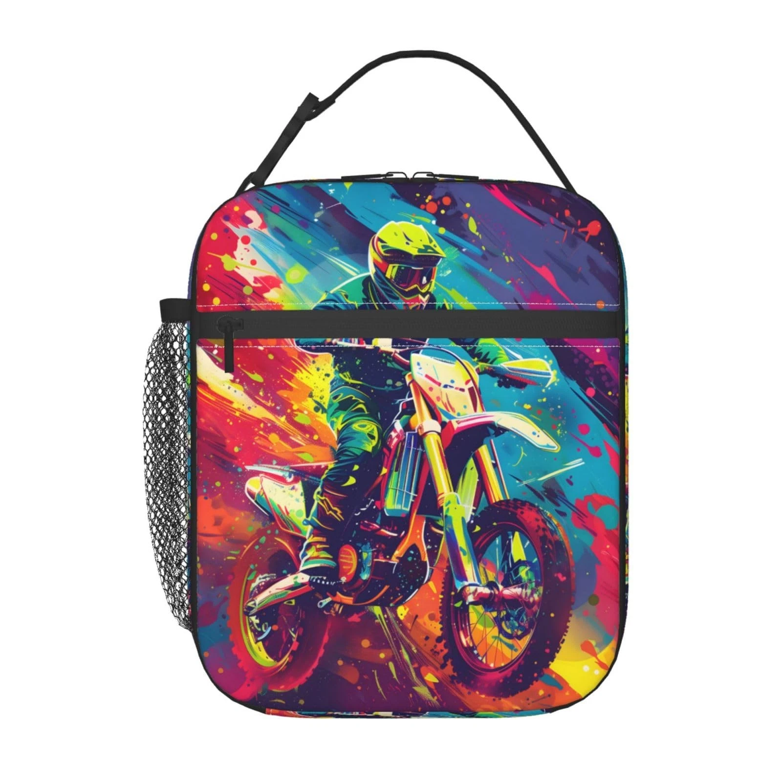 Motocross Kids Lunch Bag for Girls and Boys