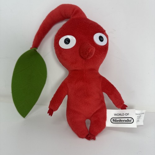 Red Leaf Pikmin 8" Plush World of Nintendo Jakks Pacific Stuffed Animal Toy RARE