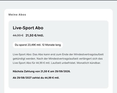 WOW Sport Coupon 21,50 mtl. (ehem. Sky Ticket)