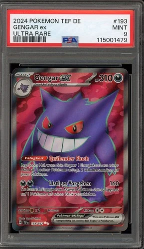 Pokemon Gengar ex Temporal Forces Ultra Rare #193 PSA 9 Mint