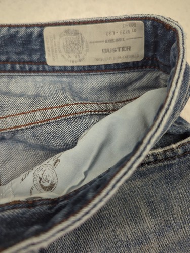 Diesel Industry Herren Jeans Buster Regular Slim Tapered Button Fly 100% Baumwolle - Bild 7 von 13