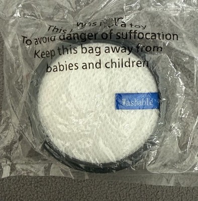Washable White Round Vacuum Cleaner Filter Replacement Part Single Pack