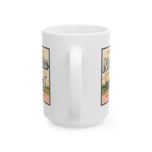 Bienvenido a Nebraska - Taza de cerámica estilo retro - Taza de café del estado del hogar regalo - Imagen 14 de 17