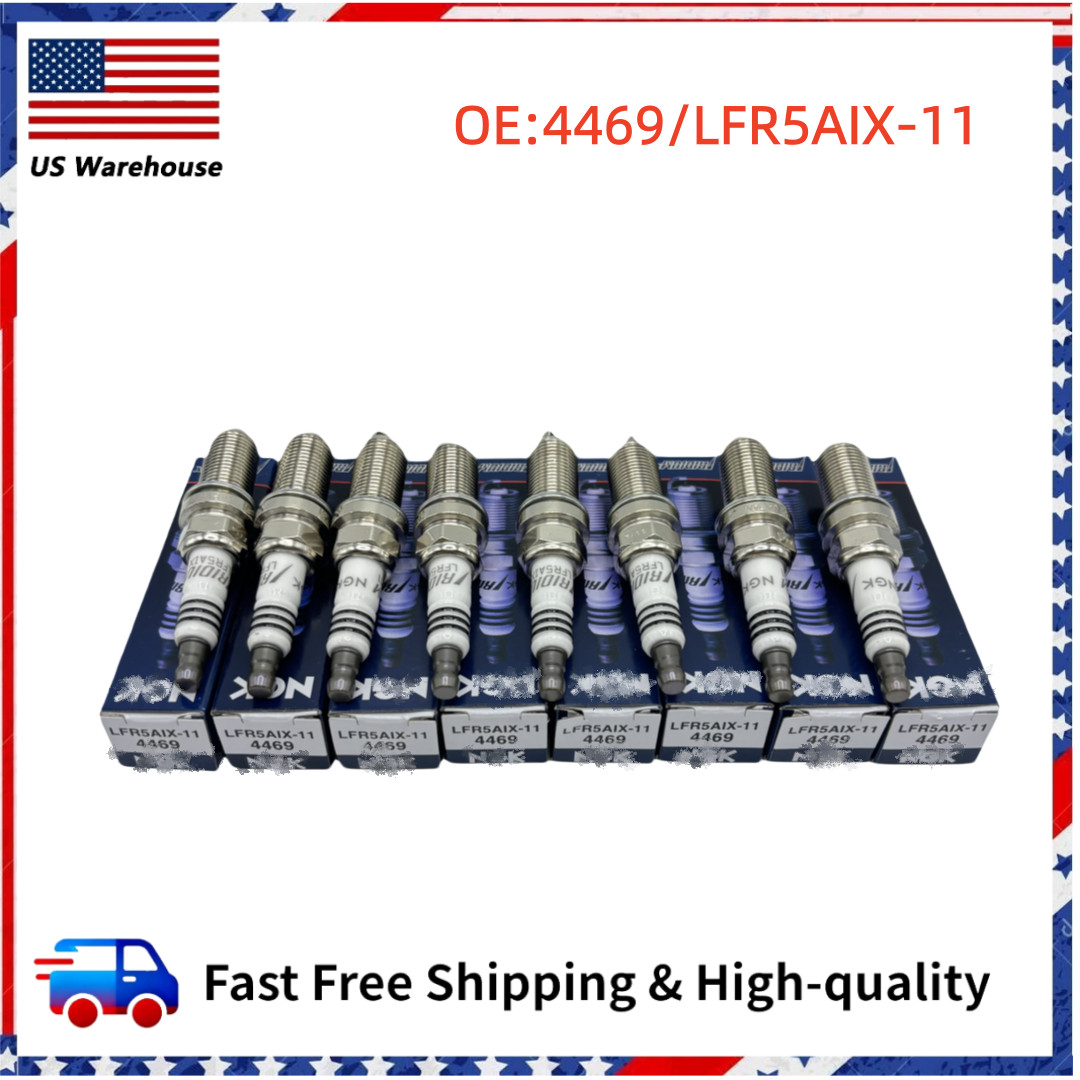 8Pcs NGK LFR5AIX-11 Iridium Spark Plugs For Hyundai Nissan Infiniti Yamaha 4469