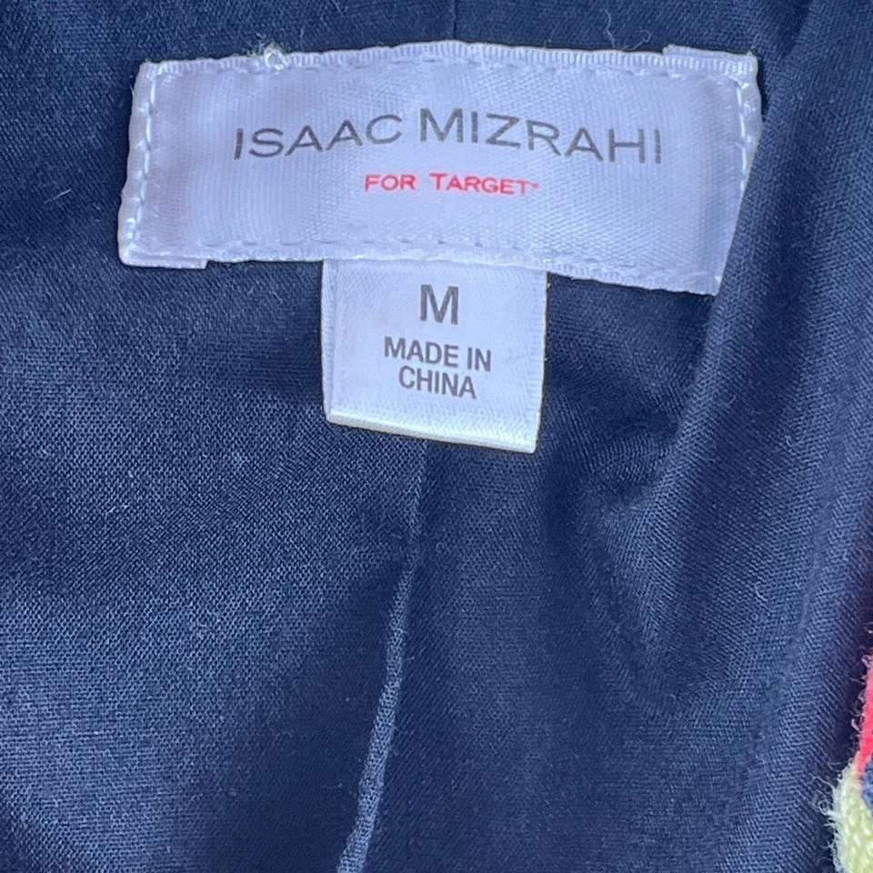 Isaac Mizrahi Floral Blazer Red Pink Yellow Black Size M Pleated Stylish Chic - Image 3 of 4